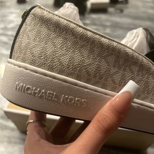 MICHAEL KORS SHOES, Brown and white, brand new, comes with box :)